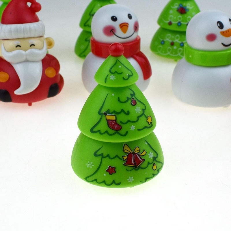 Đồ chơi trẻ em hình ông già noel, người tuyết, cây thông vặn dây cót chạy đà quà tặng Giáng sinh cho bé