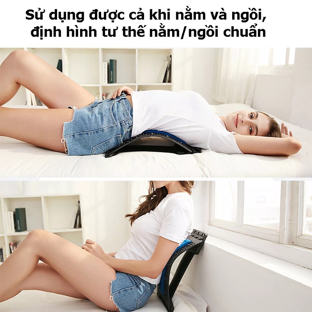 Khung massage lưng hỗ trợ tập lưng, mát xa lưng điều trị - Khung nắn chỉnh cột sống lưng, hỗ trợ điều trị thoát vị đĩa đ