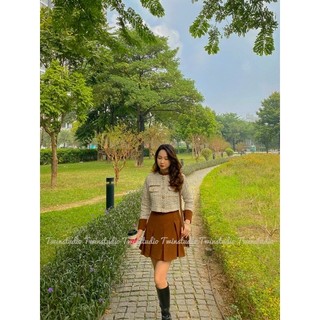 Set dạ tweed mùa đông