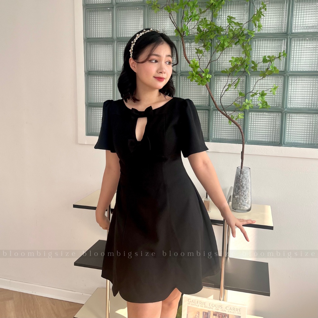 Váy Đầm BIGSIZE Khoét Ngực Hack Dáng