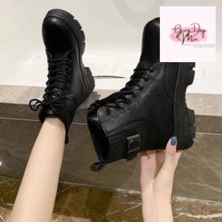 Bốt Nữ Khuy Cổ Chun Len Hàng XỊn