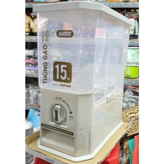 Thùng gạo nhựa trong Matsu Duy Tân loại 15kg và loại 25kg