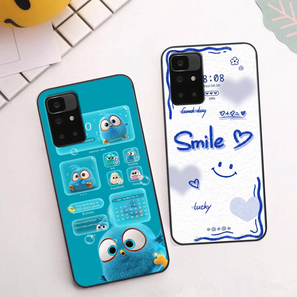 Ốp Xiaomi Redmi 10 in hình gấu vịt caro nhiều màu sắc ngộ nghĩnh dễ thương