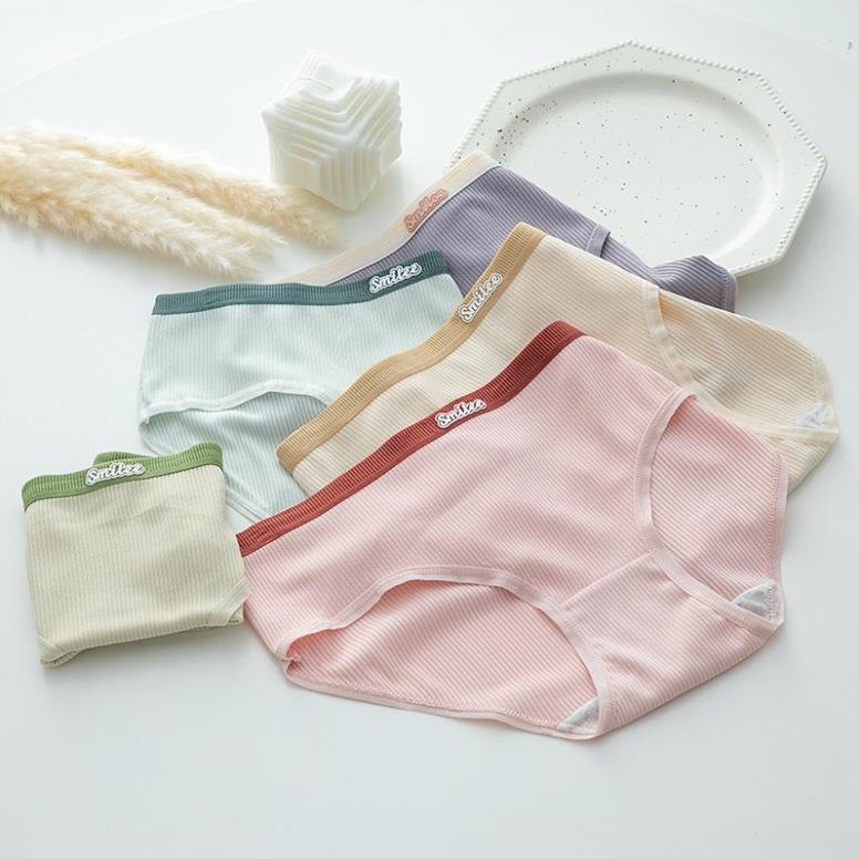 Quần Lót Nữ Cotton Smile Gân Tăm Tàng Hình Thể Thao 687
