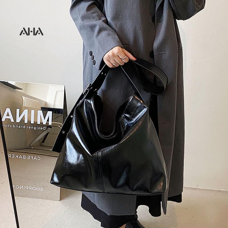 Túi xách AHA official màu trơn cỡ lớn thiết kế mới thời trang cho nữ