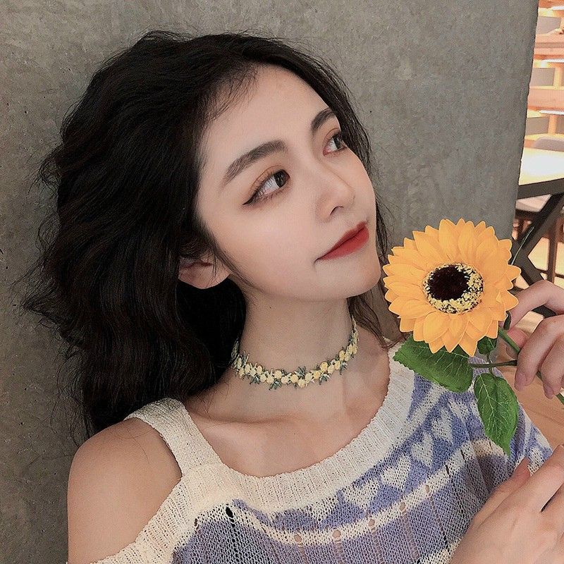 Vòng Cổ Vải Thêu Hoa Nhiều Màu, Vòng Chocker Vintage