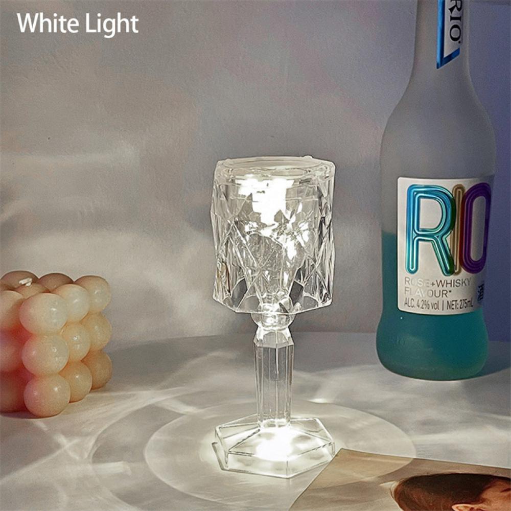 Đèn LED Kim Cương Để Bàn Trang Trí Phòng Ngủ / Nhà Hàng / Quán Bar Kích Thước V5X2 Sử Dụng Pin