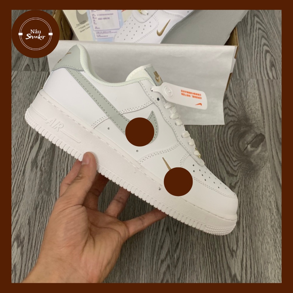 Giày thể thao nam nữ Nike vệtxám - Giày Air Force 1- Nike vệt xám giá rẻ, phong cách soft boy