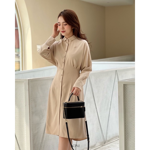 Chloris dress / Váy sơ mi dáng ngắn nhún li