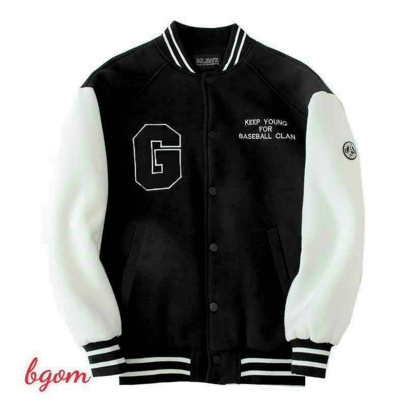 (FreeShip) Aó khoát bomber nam tay phối,áo nút bấm in chữ thời trang teen cao cấp