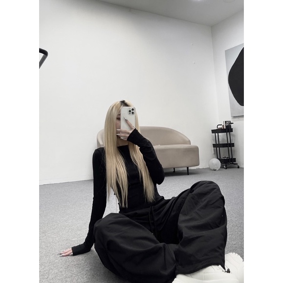 - áo tay dài trơn basic