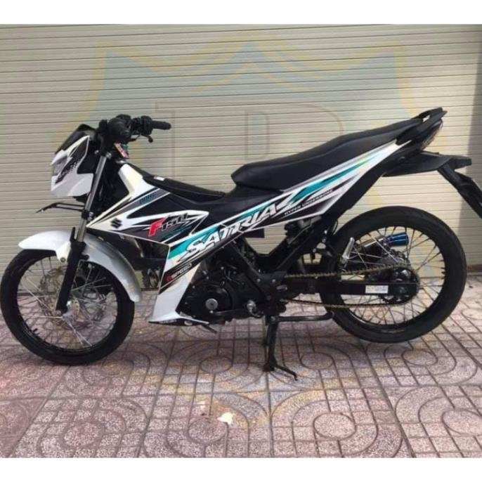 DECAL PVC 5 LỚP CHẤT LƯỢNG CAO Tem rời satria fi trắng