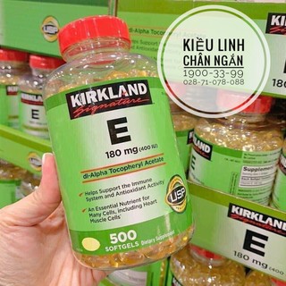 Viên uống bổ sung vitamin e 180mg kirkland