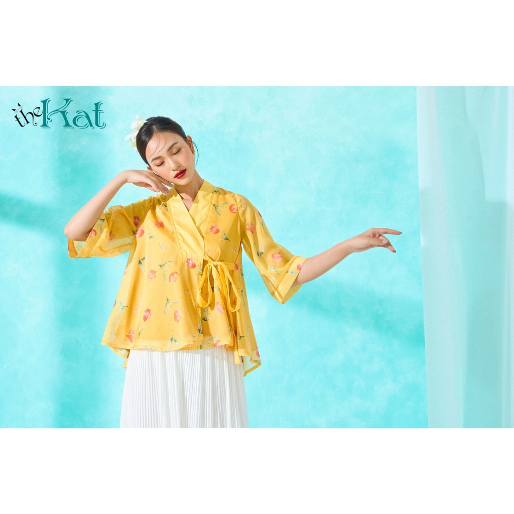 Áo Hanbok Hoa The Kat House, BST Tết 2023, vải tơ Hàn mịn mát, không nhăn, nhiều size