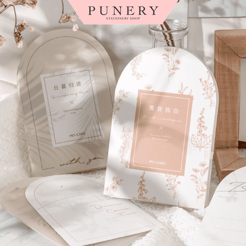 PUNERY - PU004 - Set 30 tờ giấy nền thủ công trang trí - MO CARD