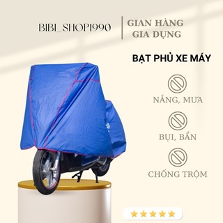Bạt phủ xe máy chất lượng tốt, chống mưa nắng, bụi bẩn - Bạt trùm xe máy loại dầy xịn