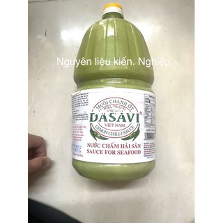 Muối ớt xanh dasavi bình 2.6kg chấm hải sản