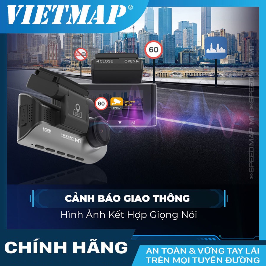 Camera hành trình Vietmap SpeedMap M1 - Cảnh báo vượt tốc độ cho phép | BigBuy360 - bigbuy360.vn