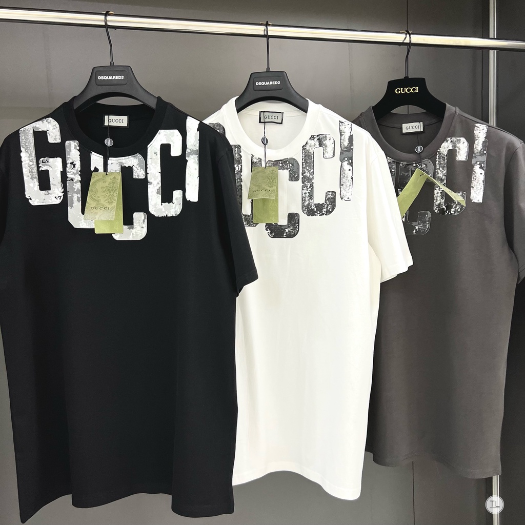 🔥Hot🔥Áo thun Gucci in chữ sơn thiết kế hot trend New 2023