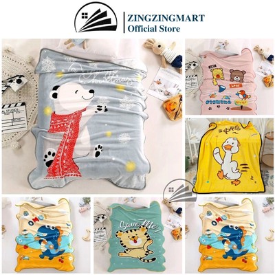 Chăn lông tuyết trẻ em chăn đi học cho bé ZingZingMart kích thước 1x1,4m giữ nhiệt tốt mềm mịn