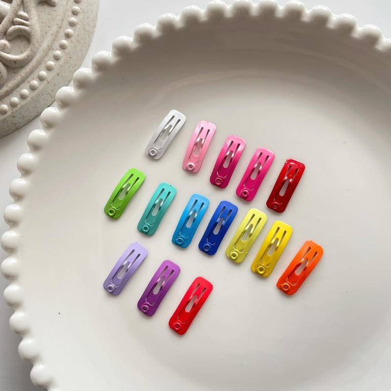 Kẹp Lông Thú Cưng Hình Vuông Mini 2cm Sơn Màu Sắc BB Dành Cho Thú Cưng