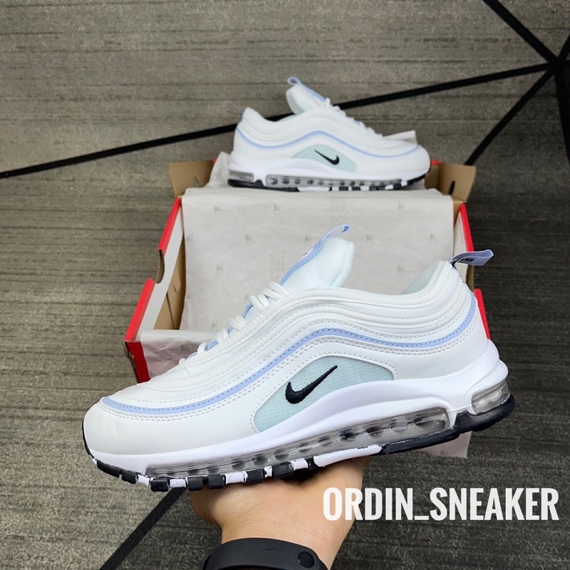 Giày Sneaker Air Max 97 Ghost Trắng Phản Quang