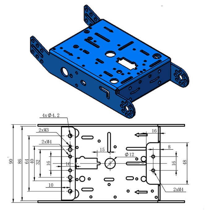 [Lập Trình Nhúng A-Z][G16] Robot Xe Hơi A30 2 Bánh Bằng Hợp Kim Nhôm