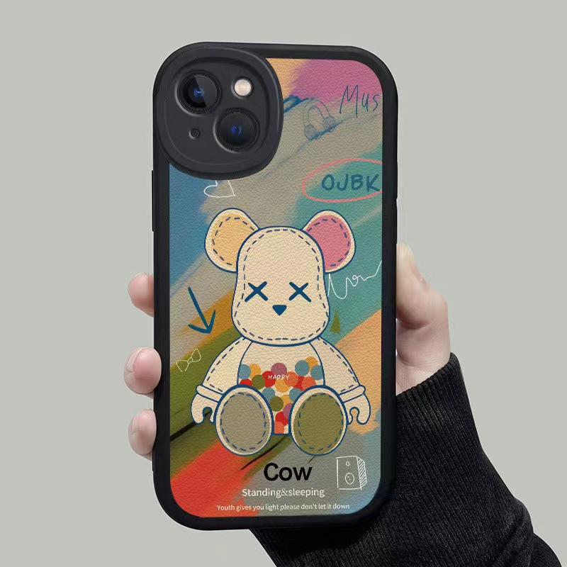 Ốp Điện Thoại TPU Chống Rơi In Hình Gấu Cho iPhone 11 13 12 14 Pro MAX 7plus 8plus 7 8 6 6S 14 Plus XR X XS MAX SE