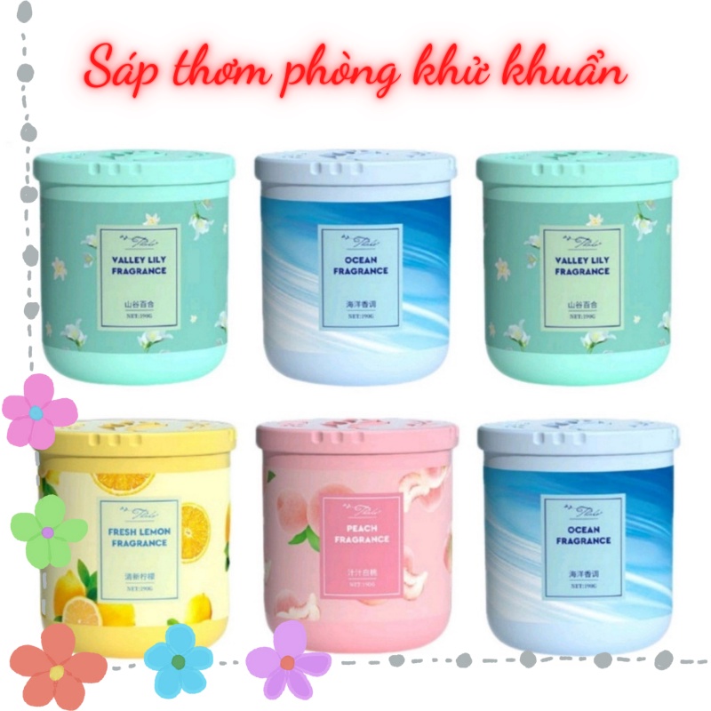 Sáp thơm khử mùi kháng khuẩn hương thơm dịu nhẹ, tự nhiên dùng trong phòng ngủ, phòng tắm, tủ quần áo, xe ô tô, an toàn