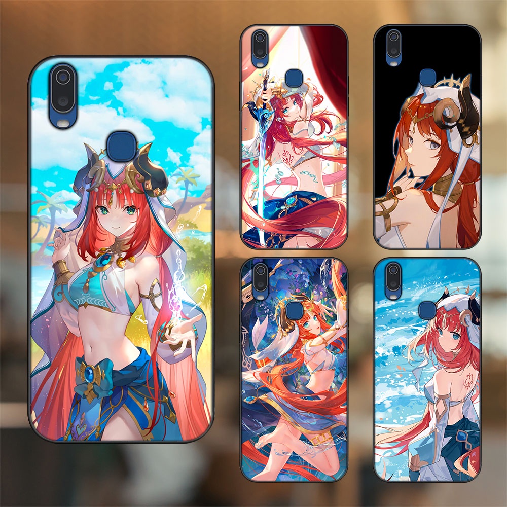 Ốp lưng Vivo Y11 viền đen in hình Nilou Genshin Impact