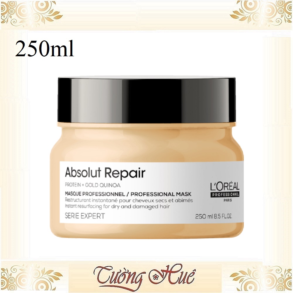 Dầu Hấp Chăm Sóc Tóc Hư Tổn Loreal Serie Expert Absolut Repair - 500ml - Vàng