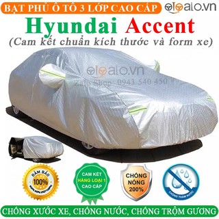 Bạt Che phủ Xe ô tô Hyundai Accent CAO CẤP Cách Nhiệt Bạt phủ xe ô tô Hyundai Accent Bạt che ô tô Hyundai Accent