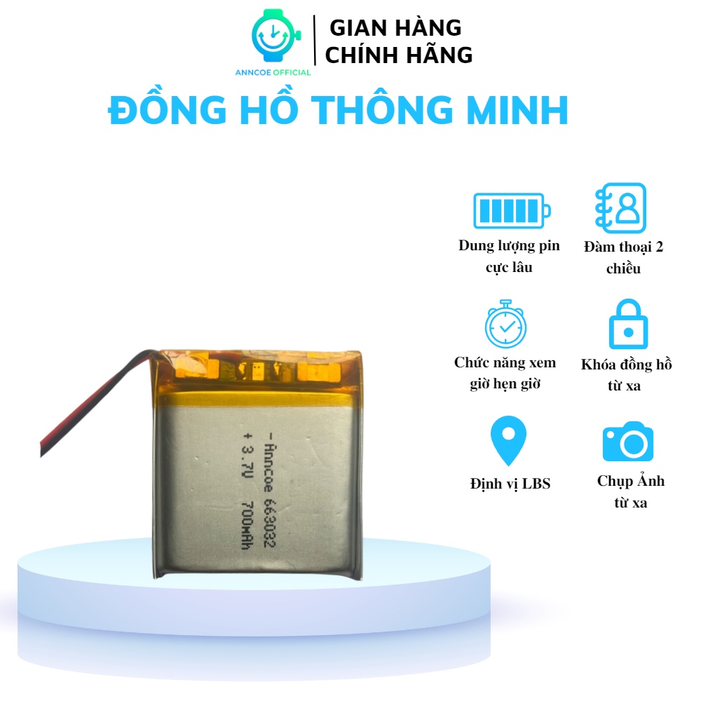 Pin anncoe 700mAh - 3,7V dành cho đồng hồ Y92, A31, A882, Y79