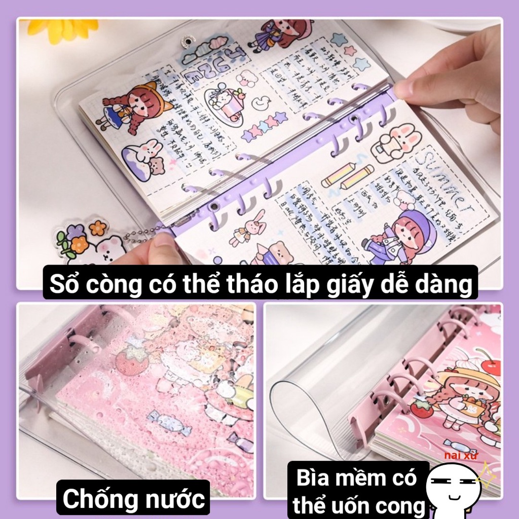 Set Quà Tặng Hộp Sinh Nhật Combo Washi Tape Sticker Sổ Tay Cute Timo WS16