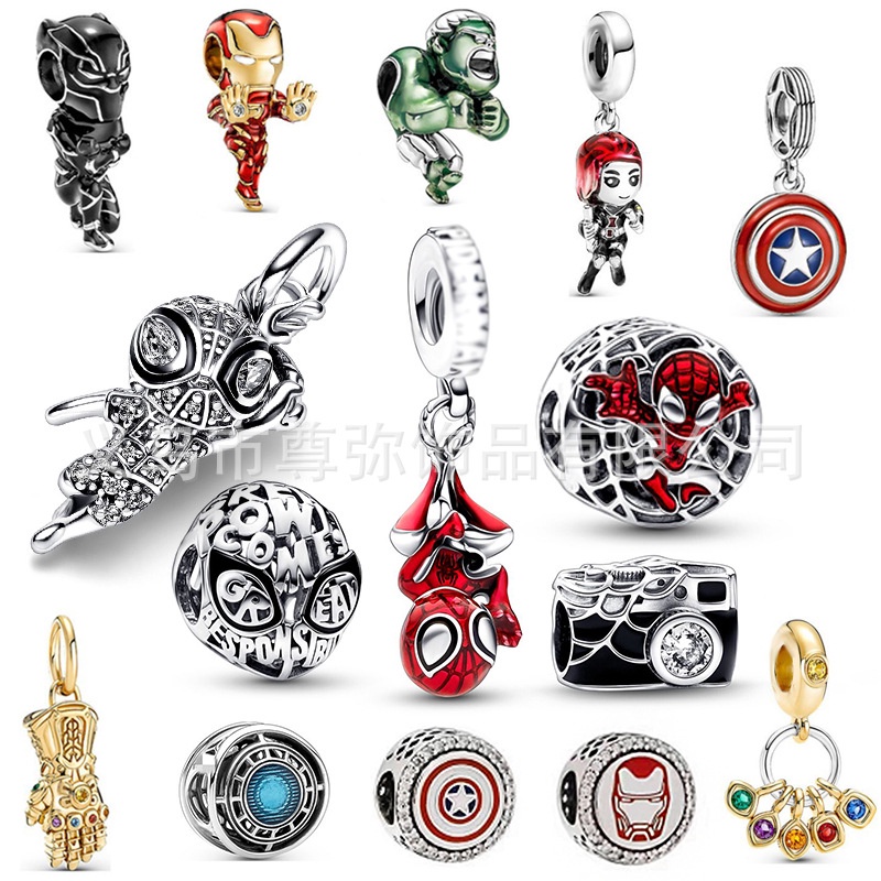 Hạt Charm Mạ Bạc 925 Dùng Làm Trang Sức DIY