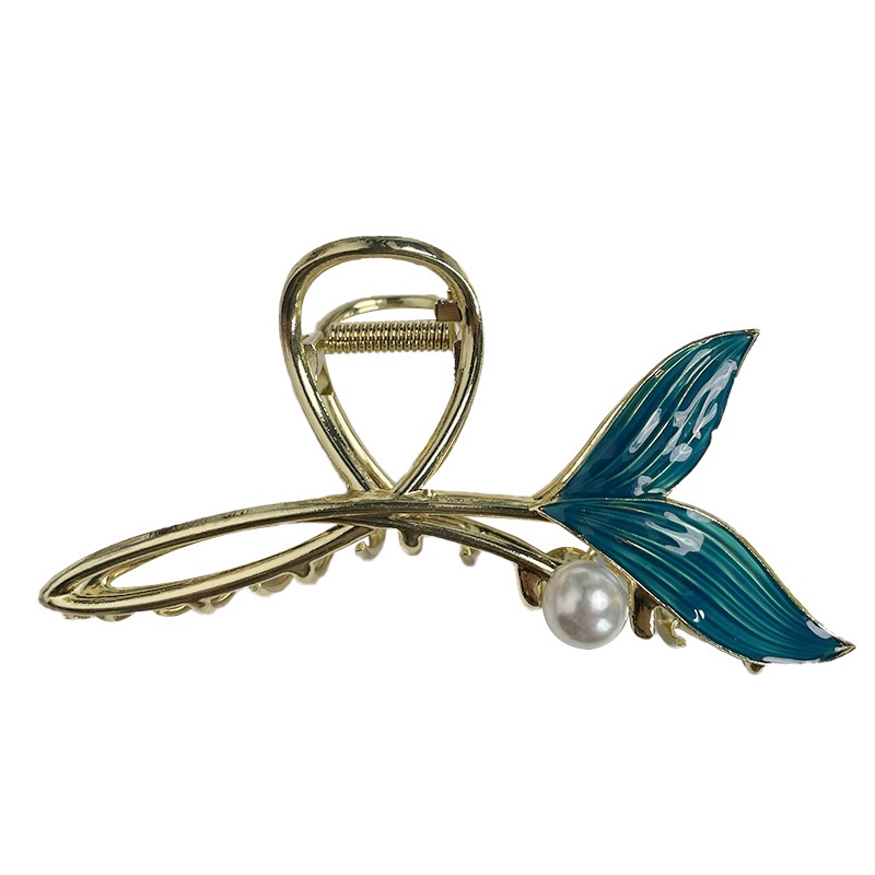 Kẹp Tóc Đuôi Cá Đính Ngọc Trai Nhân Tạo Thời Trang