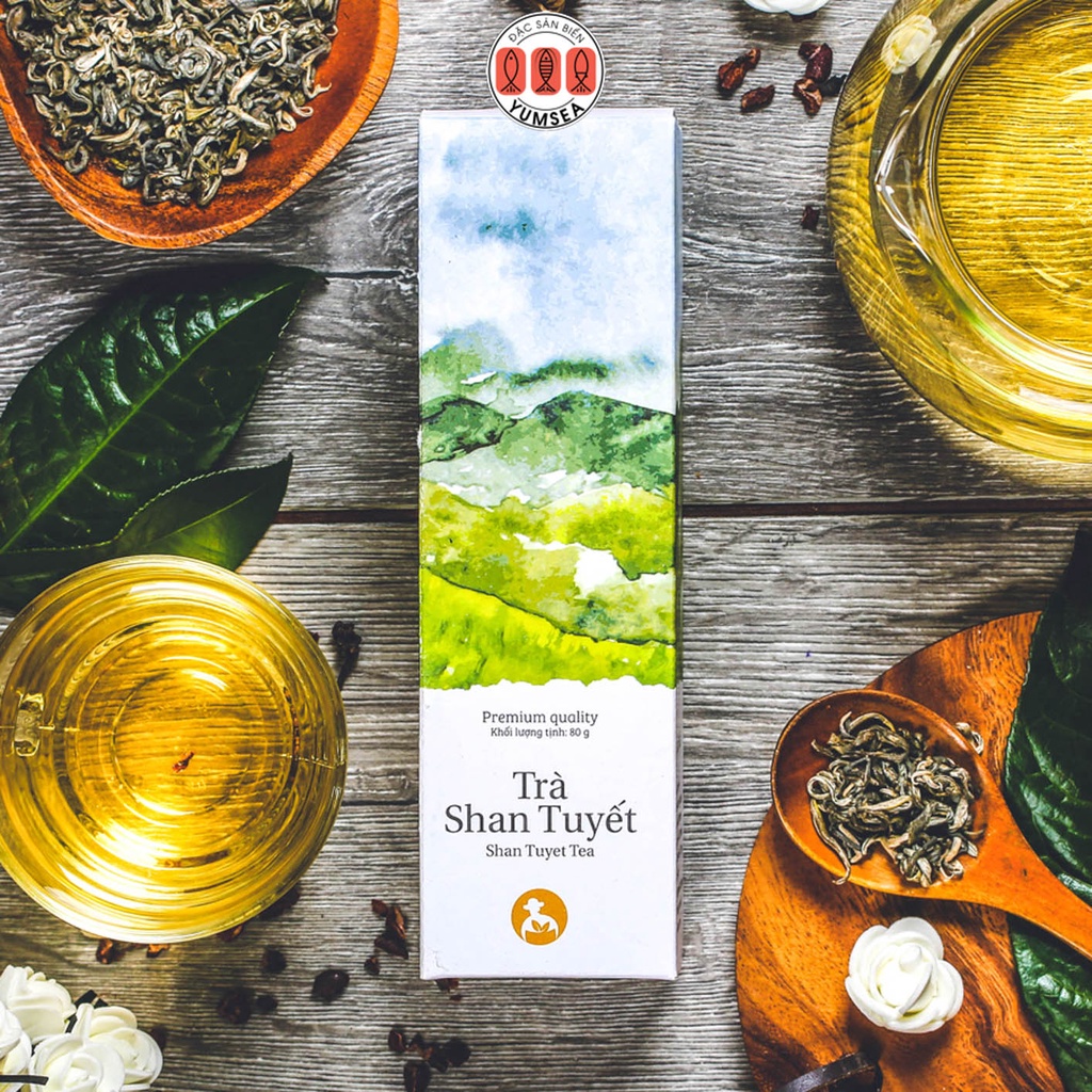 Trà shan tuyết L'angfarm, dòng signature, 80g, hộp, mẫu lon thiếc cao