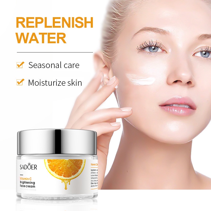 Kem làm trắng da mặt dưỡng ẩm làm trắng da Body livy siêu Trắng Chứa gel lô hội & Vitamin C & Lựu đỏ Trang da bỏ Vết đốm
