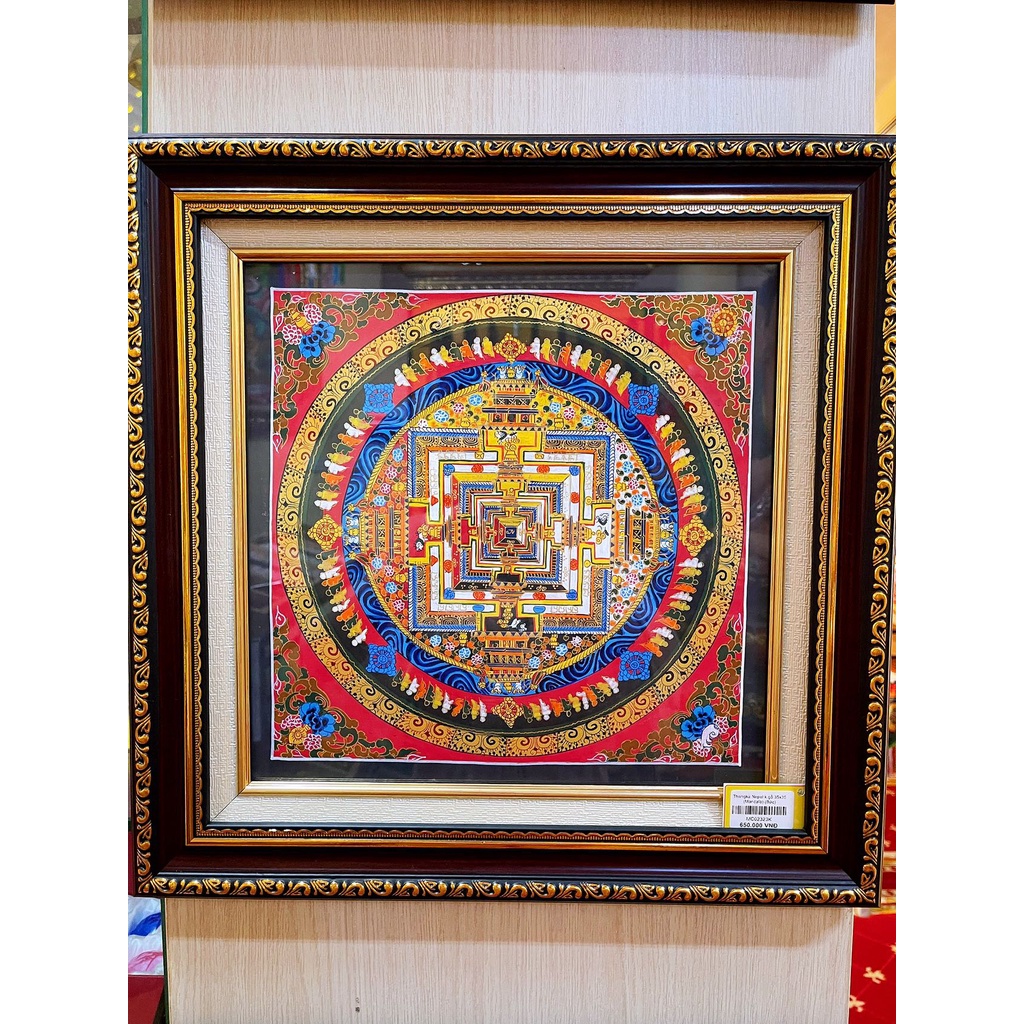 Tranh Mandala Nepal có khung (CHÁT CHỌN MẪU)