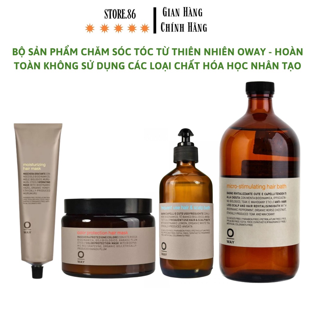 OWAY Dầu hấp dưỡng tóc ROLLAND OWAY MOISTURIZING, COLOR, CURLY, SILK'N GLOW, REBUILDING HAIR MASK 500ml chính hãng