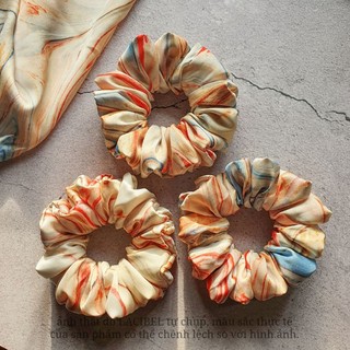 Cột tóc vải LACIBEL scrunchies, buộc tóc vải lụa mềm mịn