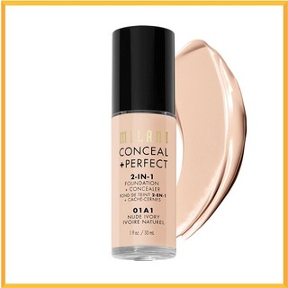 Kem nền milani conceal + perfect 2 in 1 foundation + concealer - chill cosmetic