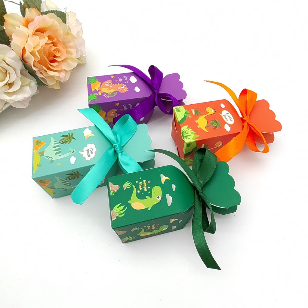 HỘP QUÀ SINH NHẬT HOẠT HÌNH DỄ THƯƠNG HÌNH KHỦNG LONG SIÊU ĐÁNG YÊU T-CRAFT