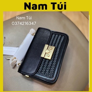 Túi đeo chéo Cnk khuy bấm size 18 chuẩn đẹp phong cách sang chảnh