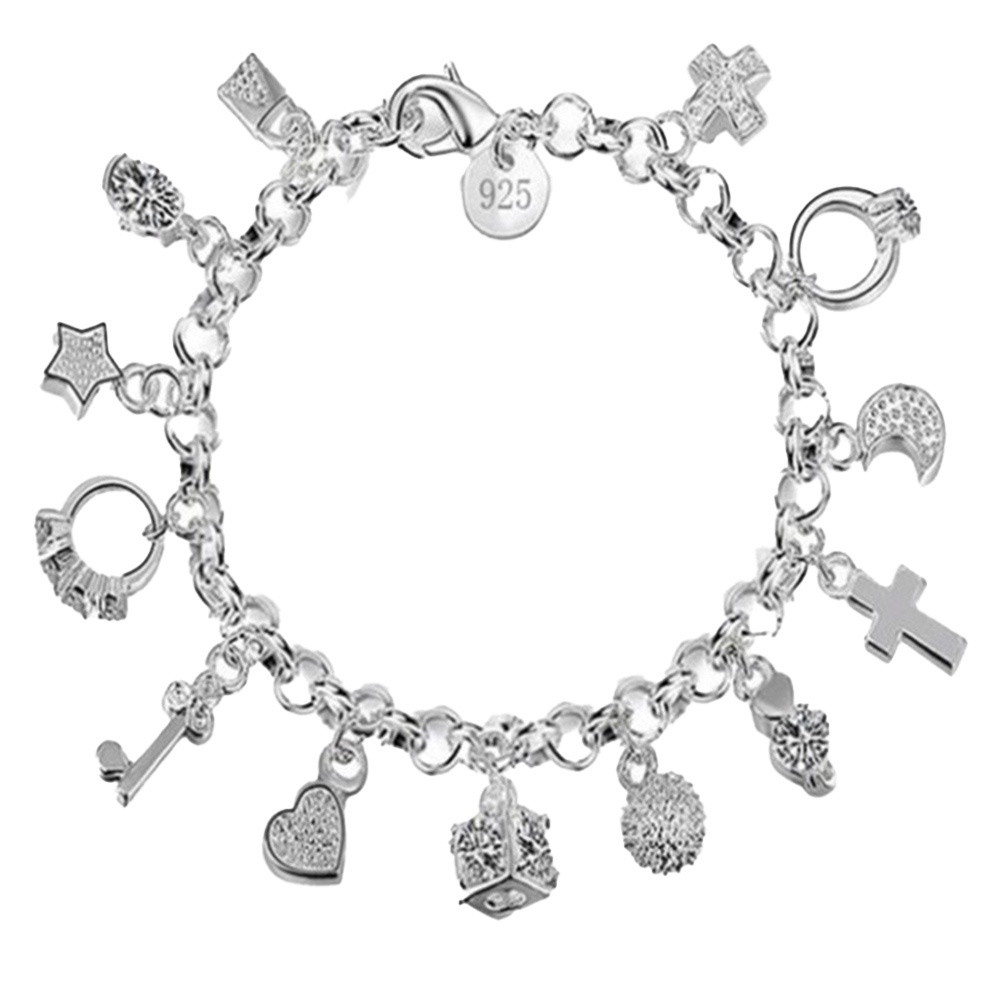 Vòng Tay Bạc Nhiều Lớp Đơn Giản JP5