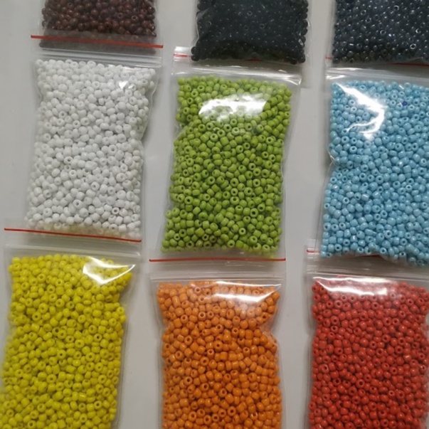 50gr hạt cườm đại  - Nguyên liệu làm vòng, handmade