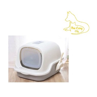 Nhà Vệ Sinh Cho Mèo Có Nắp Siêu Dễ Thương Tặng kèm xẻng trị giá 30k .