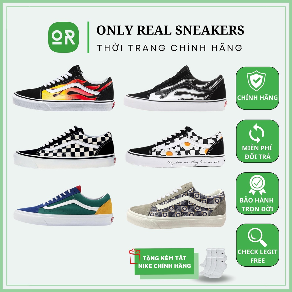 Vans Old Skool Họa Tiết Lẻ Size Chính Hãng - Only Real Sneakers