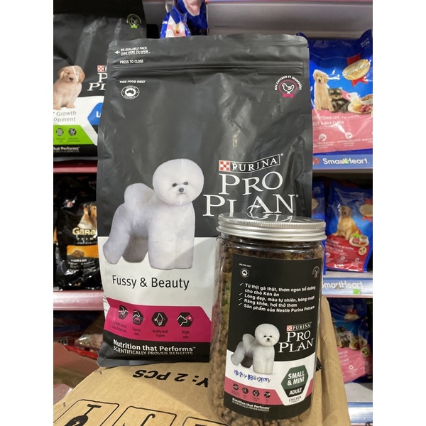 Purina Pro Plan Fussy & Beauty - Thứa Ăn Hạt Dành Cho Chó Kén Ăn & Và Dưỡng Lông