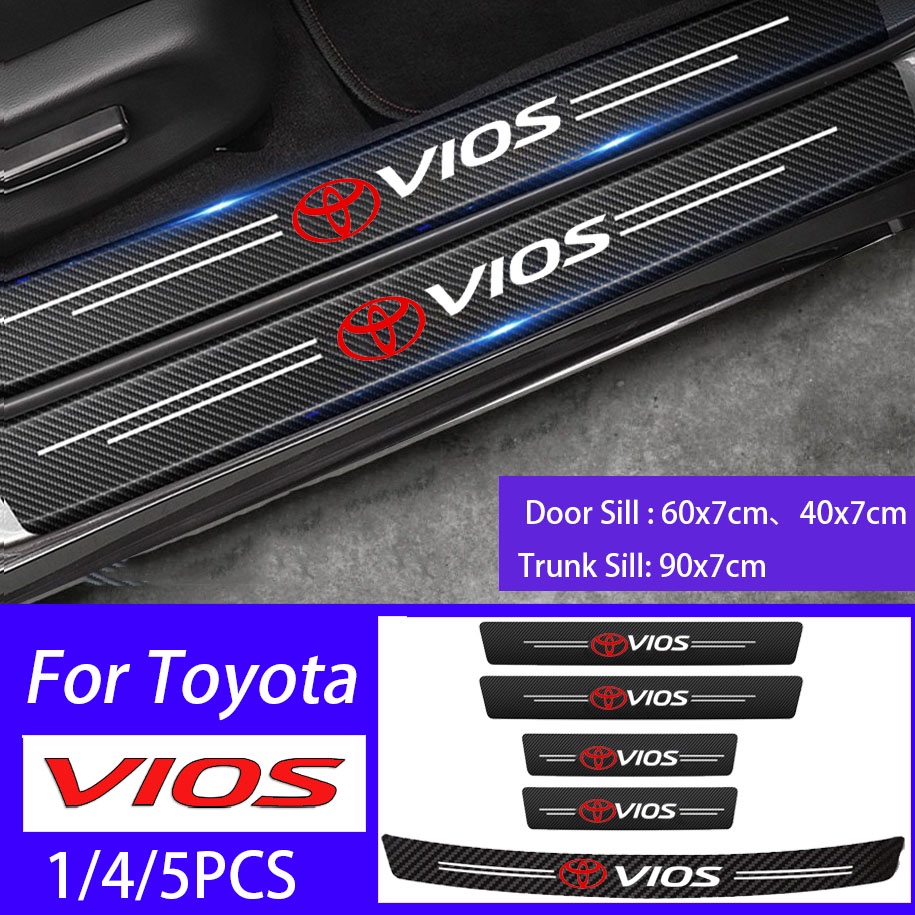 Miếng Dán Cửa Xe Hơi Bằng Sợi carbon Chống Nước Chống Trầy Cho toyota vios